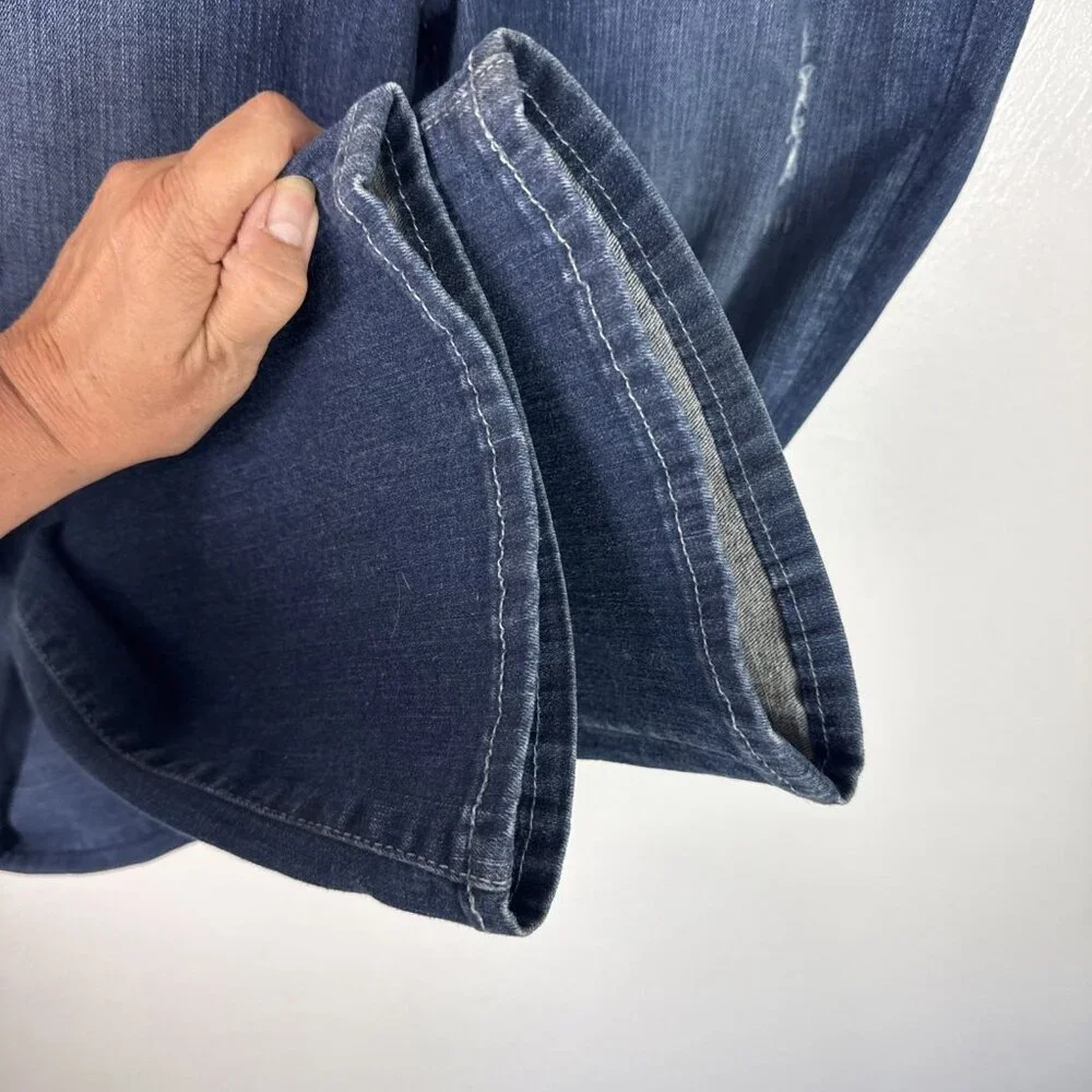 Anthropologie Pilcro and the Letterpress Women's 30 Stet‎ Fit Blue Jeans 33" - Picture 6 of 16